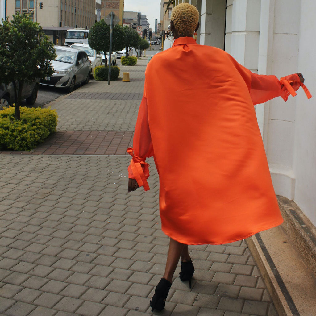 Melon Shirt Dress