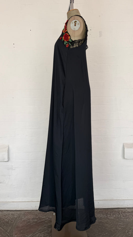 Black One Shoulder Maxi Dress